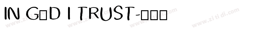 IN GOD I TRUST字体转换